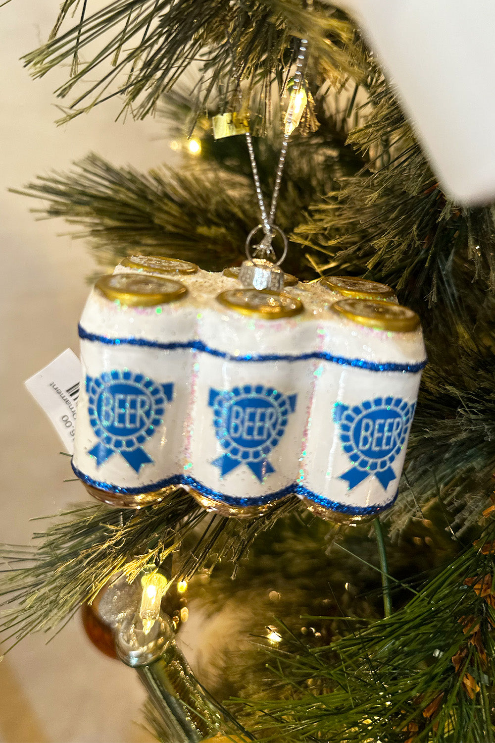 Six Pack Beer Christmas Ornament