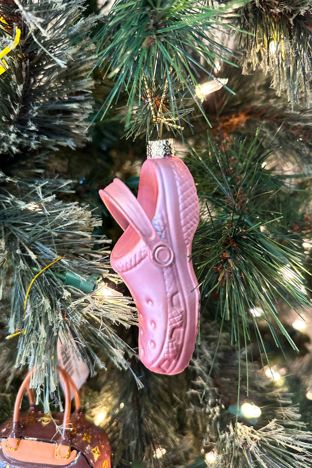 Pink Clog Ornament