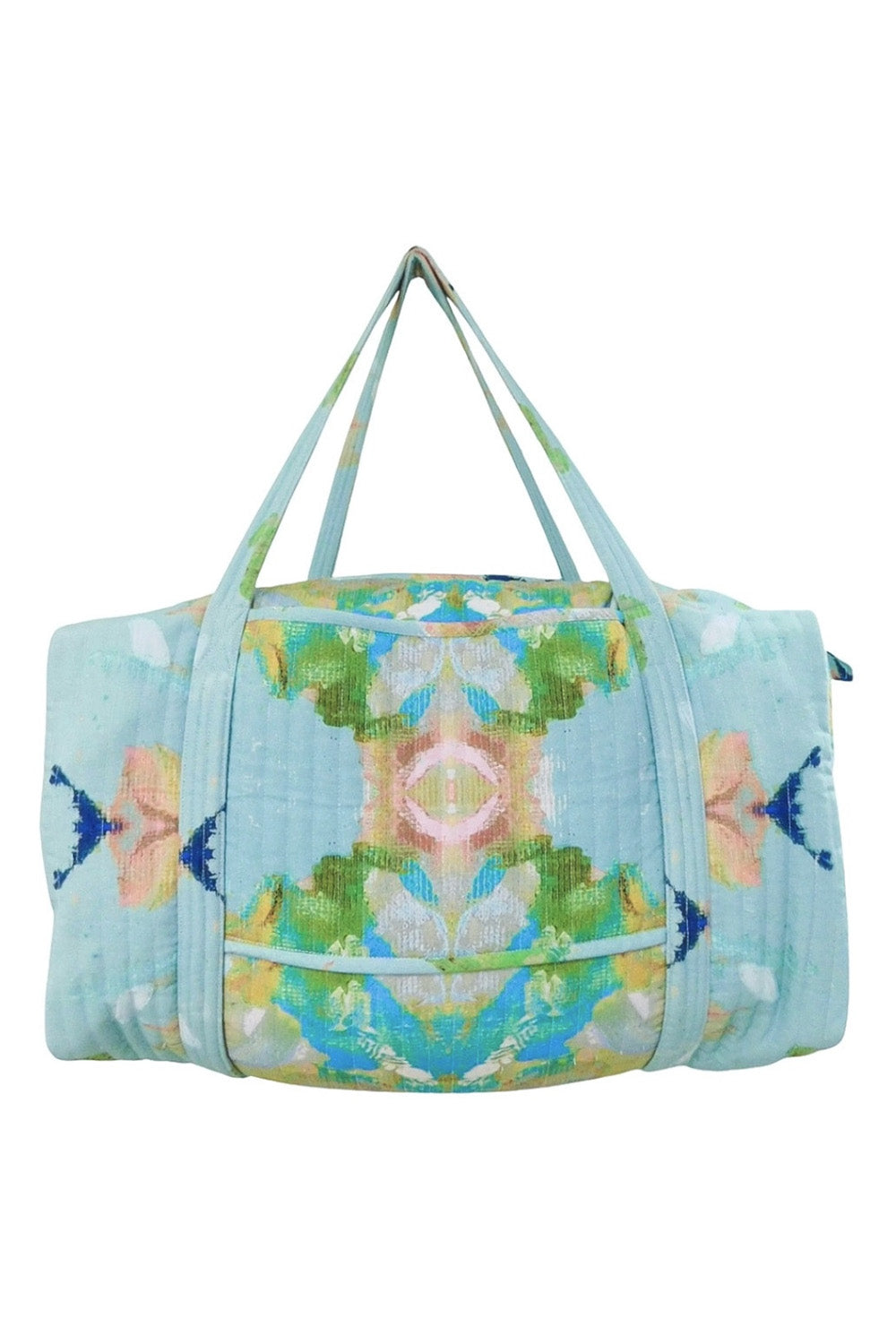 Laura Park Weekender Duffle Bag Stained Glass Blue