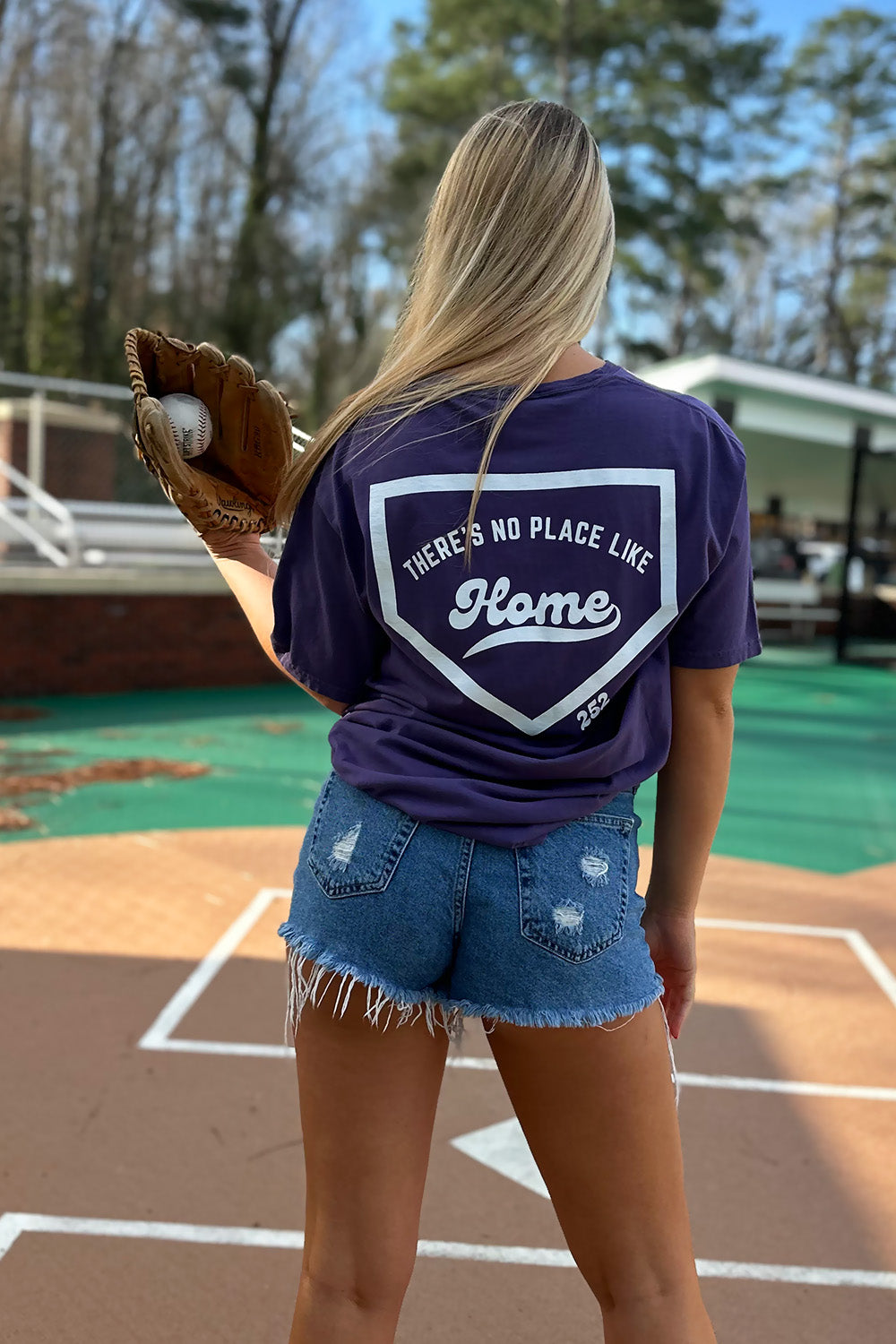 Like Home Tee in Purple