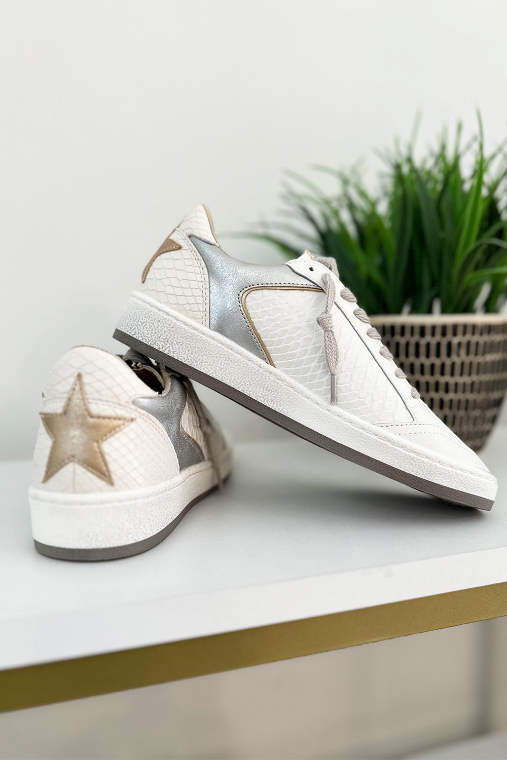 Park Sneaker in White Snake- Shu Shop