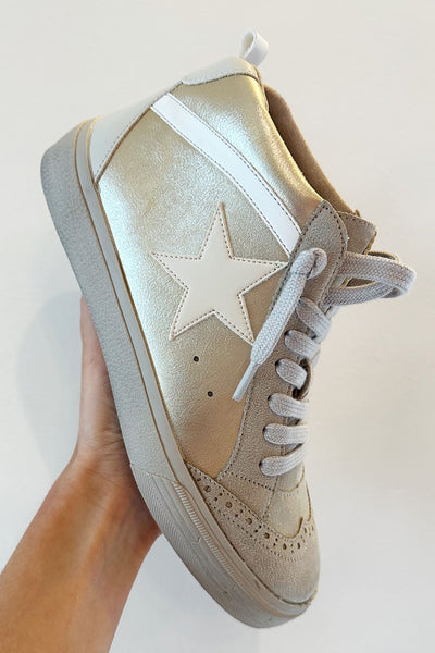 Paulina Sneaker in Gold- Shu Shop