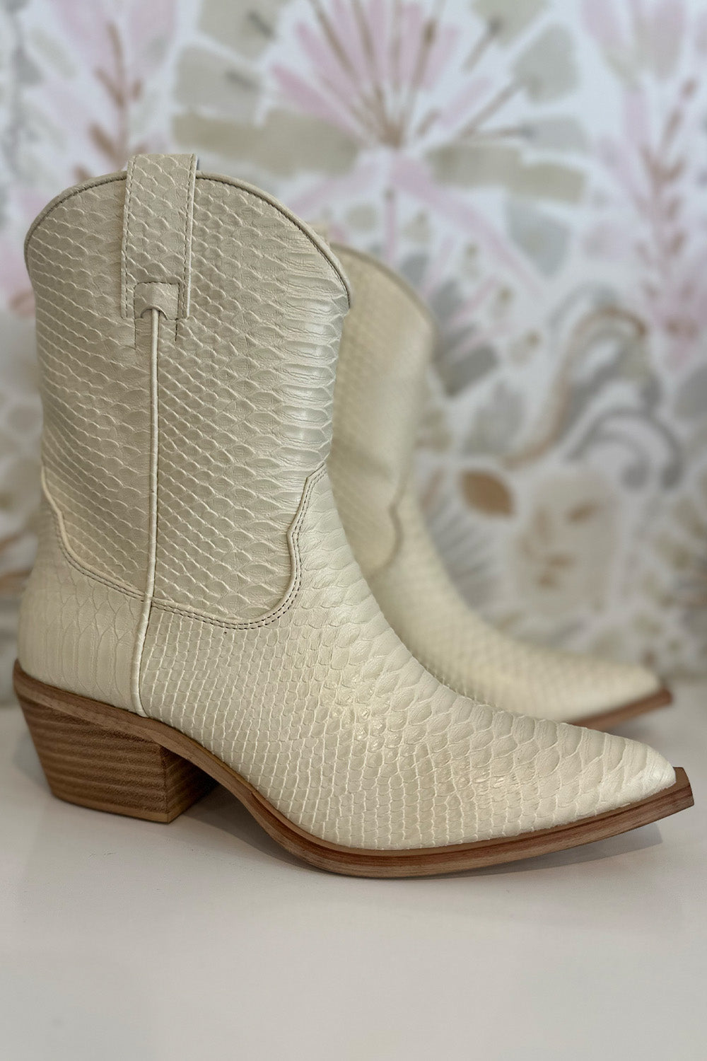 Zou Zou Boot in Bone Snake