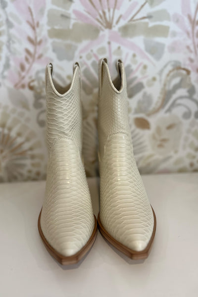 Zou Zou Boot in Bone Snake