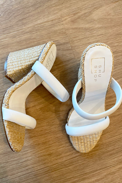 Gardenia Heels in White- Shu Shop